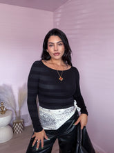 Load image into Gallery viewer, Addison Boatneck Long Sleeve *BLACK* | *S-XXXL*