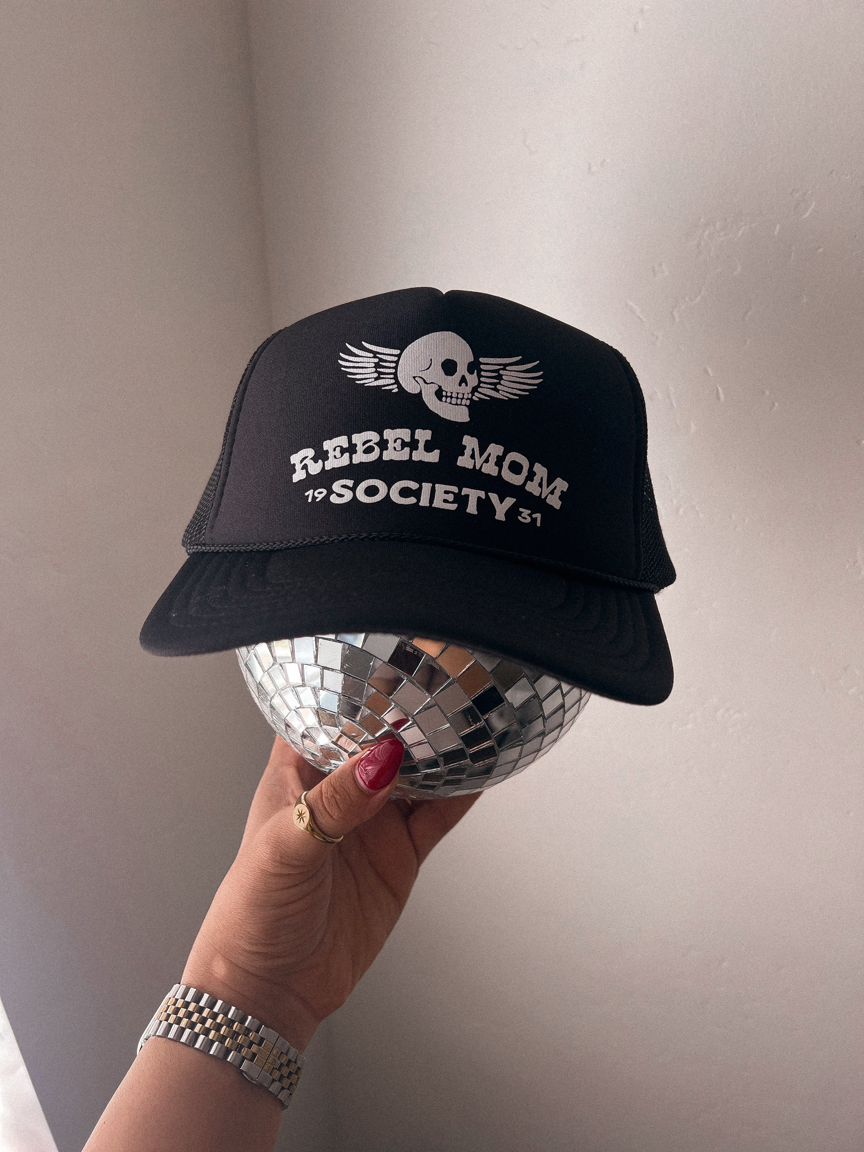 Rebel Mom trucker hat – Shop Evelia Bella