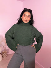 Load image into Gallery viewer, Asymmetrical Wrap Dress Pants in Heather Charcoal