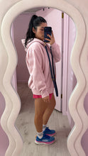 Load image into Gallery viewer, Zip up sweater in pink (XL)