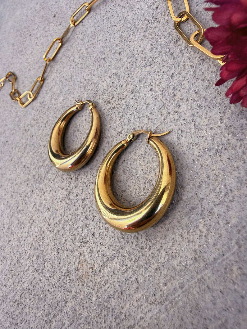 Catalina Hoop Earrings *18K Gold Plated*
