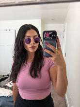 Load image into Gallery viewer, Purple Round sunnies