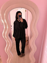 Load image into Gallery viewer, Pleaded set in black (LARGE)