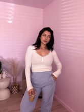 Load image into Gallery viewer, Lace Ribbed Top in IVORY *S-3X*