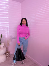 Load image into Gallery viewer, Turtleneck Long Sleeve in PINK