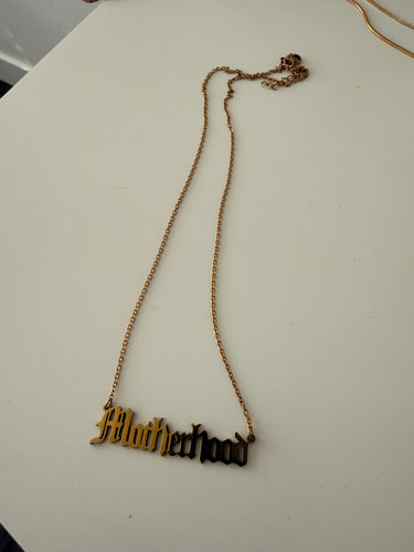 Motherhood necklace stainless steel gold plated