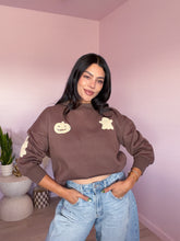 Load image into Gallery viewer, Halloween Graphic Crewneck Sweater in Mocha *S-XL*