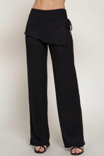 Load image into Gallery viewer, Paityn Asymmetrical Wrap Pants in Black