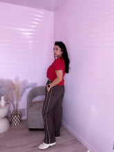 Load image into Gallery viewer, Woven Check Pants in Brown