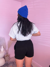 Load image into Gallery viewer, Washed waffle shorts *BLACK*