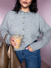 Load image into Gallery viewer, Adelaide Cardigan Sweater in Heather Gray