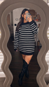 Hanna Stripped sweater dress