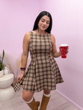 Load image into Gallery viewer, Brielle Plaid Woven Dress