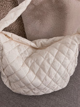 Load image into Gallery viewer, Coffee, yes. You, maybe Large Quilted Bag (IVORY)