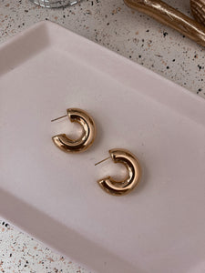 Romana Tube Earrings *18K Gold Plated*