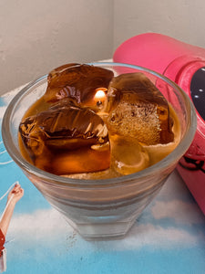 Iced coffee candle