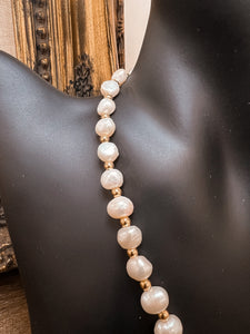 Isla 18K Gold Plated Pearl Necklace