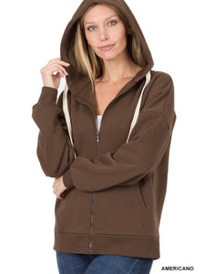 Americano zip up hoodie sweater (REGULAR & PLUS SIZES)