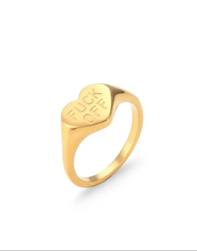 F*ck Off Ring (18K Gold Plated)