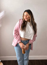 Load image into Gallery viewer, la basic pink zip up hoodie