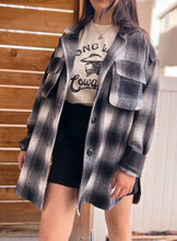 Load image into Gallery viewer, this is my edgy side long plaid jacket