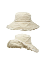 Load image into Gallery viewer, la rad gipsy frayed denim bucket hat