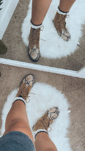 Load image into Gallery viewer, vibin’ &amp; thrivin’ combat snake boots (ONLY 7 LEFT!)