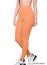 Load image into Gallery viewer, butter orange black leggings