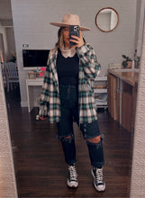 Load image into Gallery viewer, ride or die oversized hooded flannel