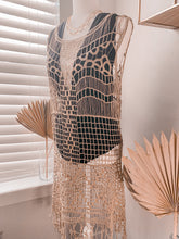 Load image into Gallery viewer, seashells crochet coverup dress