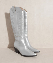 Load image into Gallery viewer, hella bella cowboy boots (SILVER)