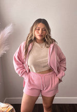 Load image into Gallery viewer, washed waffle shorts *pink*