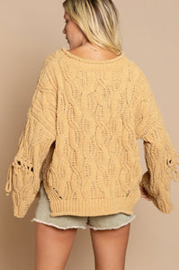 happy hippie knit sweater