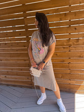 Load image into Gallery viewer, long live rock n roll t-shirt dress