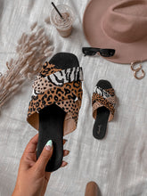 Load image into Gallery viewer, animal print is her fave color sandals