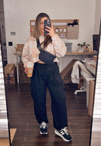 it is what it is cargo pants (black)