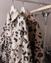 Load image into Gallery viewer, vintage wildcat corduroy leopard shacket - OATMEAL (S-XL*)