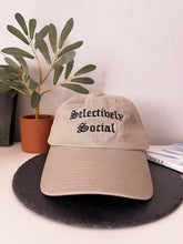 Load image into Gallery viewer, selectively social embroidered cap