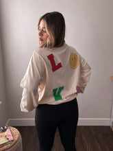 Load image into Gallery viewer, love smiley graphic sweater