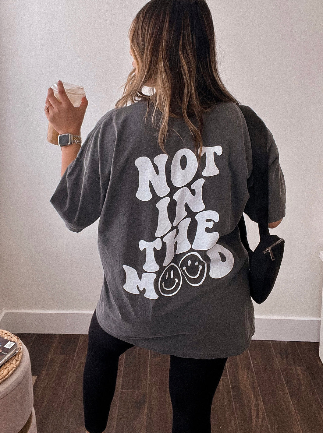 NOT IN THE MOOD oversized graphic tee