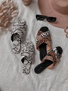 animal print is her fave color sandals