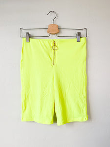 neon lights biker shorts