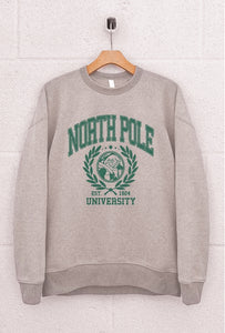 north pole university crewneck sweatshirt
