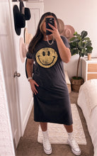 Load image into Gallery viewer, happy t-shirt dress