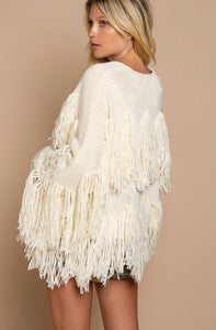 the butterfly effect fringe cardigan