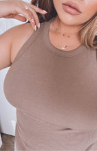 Load image into Gallery viewer, deep healing ribbed tank- CHESTNUT