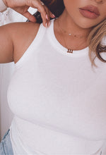 Load image into Gallery viewer, deep healing ribbed tank- IVORY