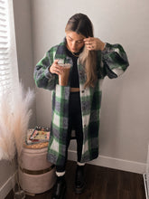 Load image into Gallery viewer, lucky you plaid long jacket  on his